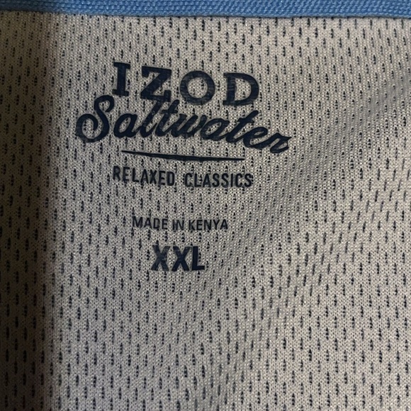 IZOD men’s Saltwater Beach Performance Polo size XXL - Picture 3 of 7
